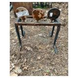 3 steel disc flip target