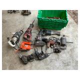 Tote corded tool lot