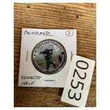 Colorized Kennedy Half Dollar- Iraqi Freedom 2009