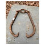 Metal log or ice tongs