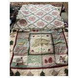 2 quilts both need little tlc
