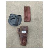 2 gun holsters and ammo holder