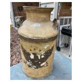 Vintage Eagle embossed milk can