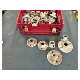 Coca Cola crate and porcelain fixtures