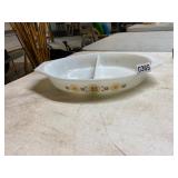 Vintage Pyrex Town & Country divide dish