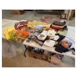 Fall themed/colored napkins , rings - all