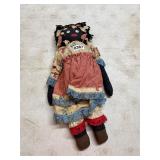 Black Americana doll - Red, white and blue