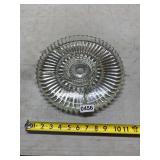 Glass divided serving platter