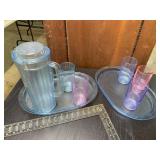 Colorful Tupperware drink serving set