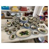 Hand painted pansy dishes made in Arkansas ï¿½ all