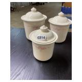 Set of 3 pfaltzgraff canisters