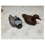 Two decorative ducks