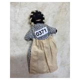 Black Americana doll - Blue/white