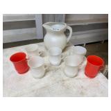 Kool aid pitcher (2nd not pictured) & 7 cups