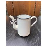 Blk/Wht Porcelain Enameled Ware - Small Pitcher