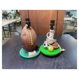 2 sports themed lamps