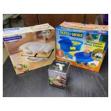 New pasta bowls, grater, sandwich press