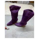 Purple Impo leather boots 5 1/2