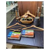 Vintage spools of thread, wooden hangers ï¿½ all