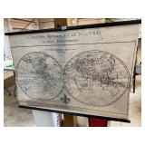 Wall map decor