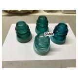 4 blue insulators