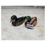 Two decorative ducks