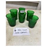 6 - 4in juice glasses