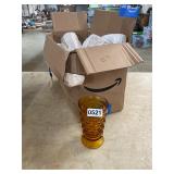 20 Amber colored glasses