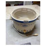 Blue and white rival crockpot