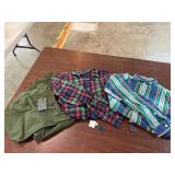 3 new menï¿½s flannel button up, two arepolo brand