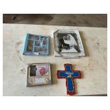 Picture frame and cross decor lot