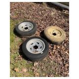 3- aluminum directional rims/ tires 14ï¿½