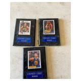 3- Stephen Curry plaques - Warriors