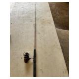 Rod and reel fishing setup- pics has name brand