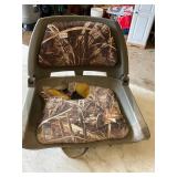 Swivel flip up boat seat-great frame-needs cushion