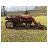 Yanmar 105 series tractor with front end loader.