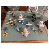 Assorted airplane decor
