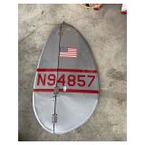 Aluminum airplane rudder
