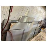 Assorted sheet metal and tin sheets
