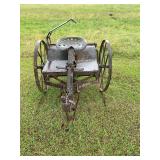 Antique horse drawn, row stalk chopper