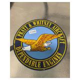 Pratt and Whitney aircraft porcelain sign