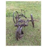 Antique horse drawn rake