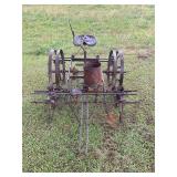 Antique horse drawn planter
