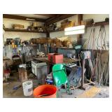 Corner - Large metal, working table, sheet metal