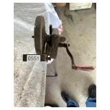 Vintage table mounted grinder
