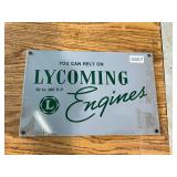 Lycoming engines, porcelain sign