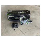 EGO never used 16ï¿½ cordless chainsaw w/charger