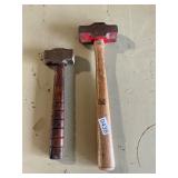 2- hand held sledge hammers