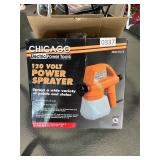Chicago electric 120 V power sprayer appears new