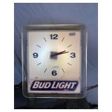 Bud Light electric clock.